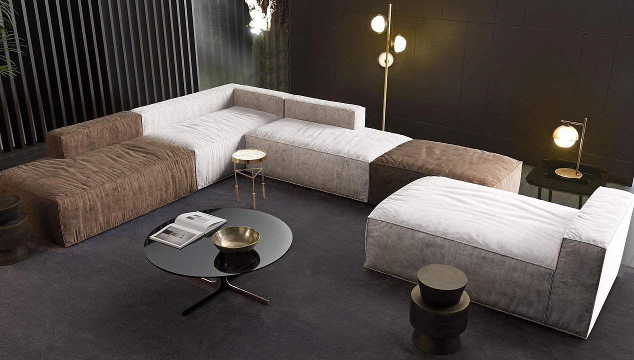 Что такое модульные бескаркасные диваны: трансформация, примеры с фото и выбор